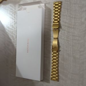 Gold Fitbit versa 2 metal watch band